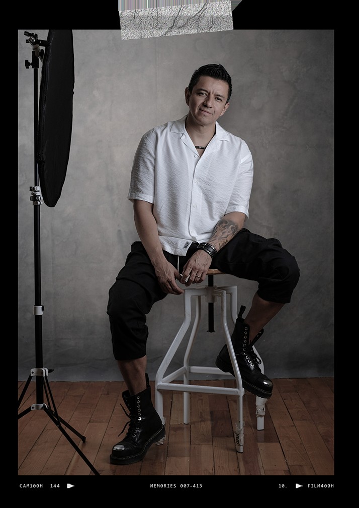 Virgilio De Mier en el estudio de The Image Experience
